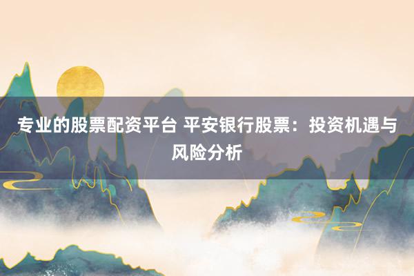 专业的股票配资平台 平安银行股票：投资机遇与风险分析