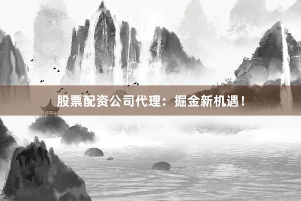 股票配资公司代理：掘金新机遇！